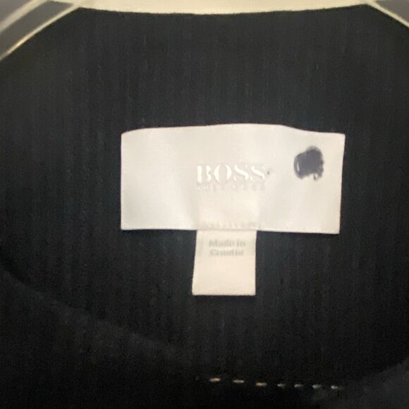 NEW Hugo Boss Jasyma Blazer Navy Blue Striped Size 2 - Picture 5 of 13